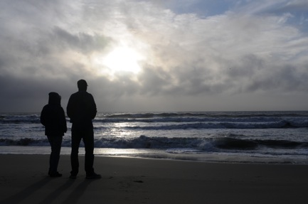Exploring the beaches near Half Moon Bay.