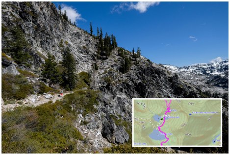 New Caribou Lakes Trail  and map