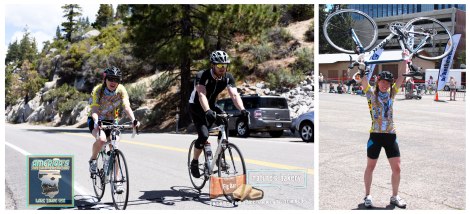 One the Spooner climb and at the finish line