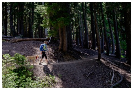 Hiking along the Green Lakes Trail