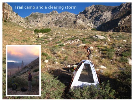 Trailside headed to Baxter Pass