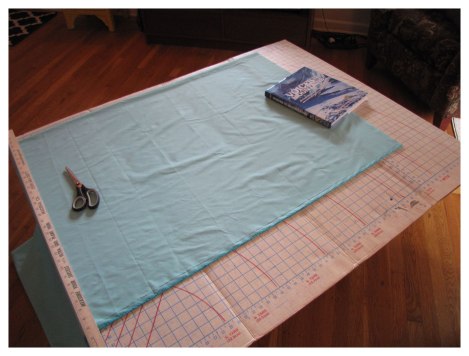 Cut sleeping bag fabric