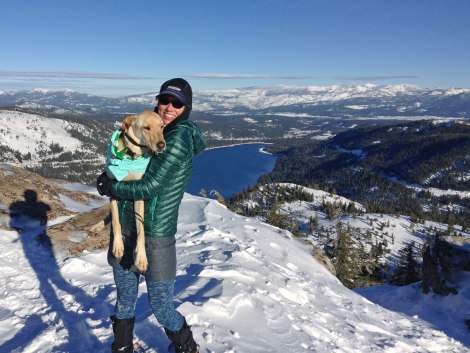 The view from the top - looking toward Donner Lake and Truckee.
