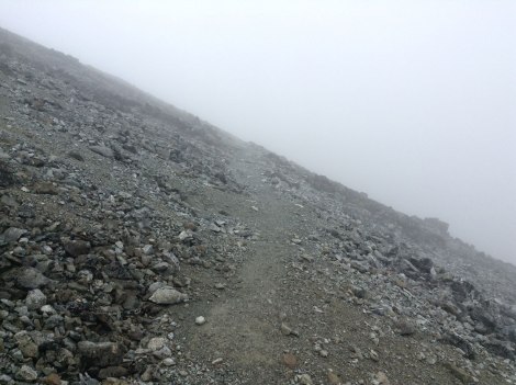 Then into the clouds...