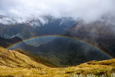 If we can't have a view of mountain tops, I'll take a rainbow view! Photo by Compass
