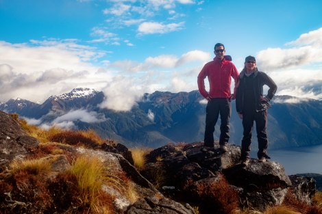 The Murchison Mountains in the distance.