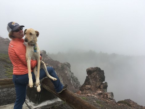In the clouds on Paulina Peak