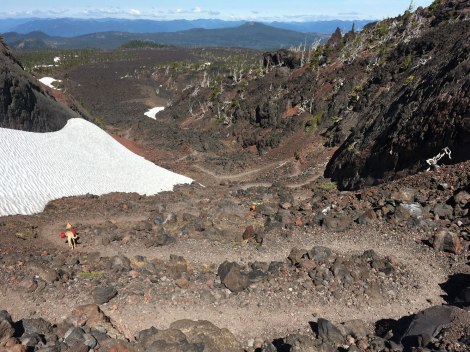 Descending from Opie Dilldock Pass
